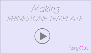 Making rhinestone template